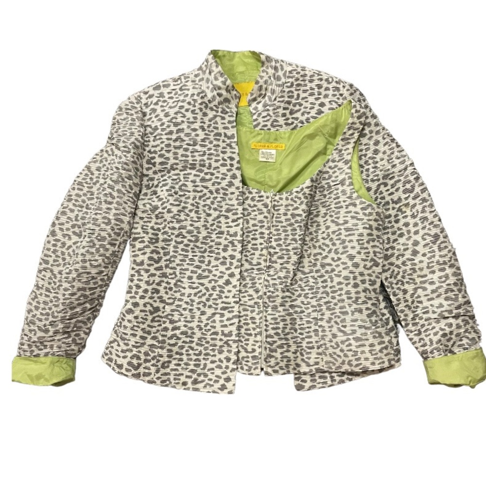 Leopard vest and jacket set